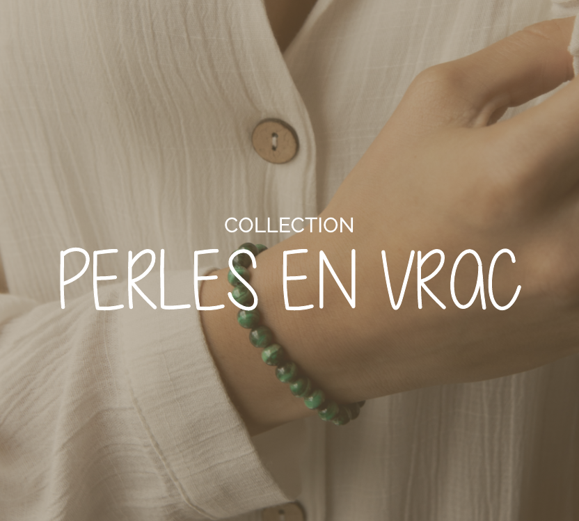 Perles de pierres en vrac