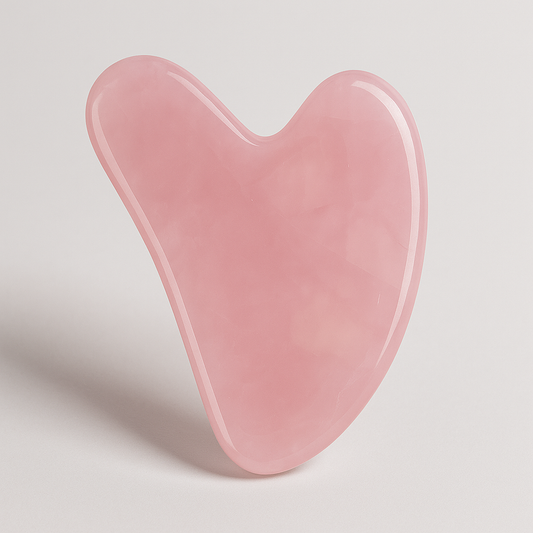 Gua Sha en Quartz Rose