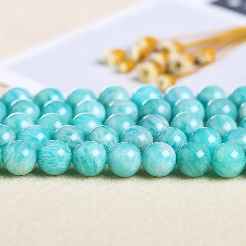 Perles en vrac Amazonite vert-bleu