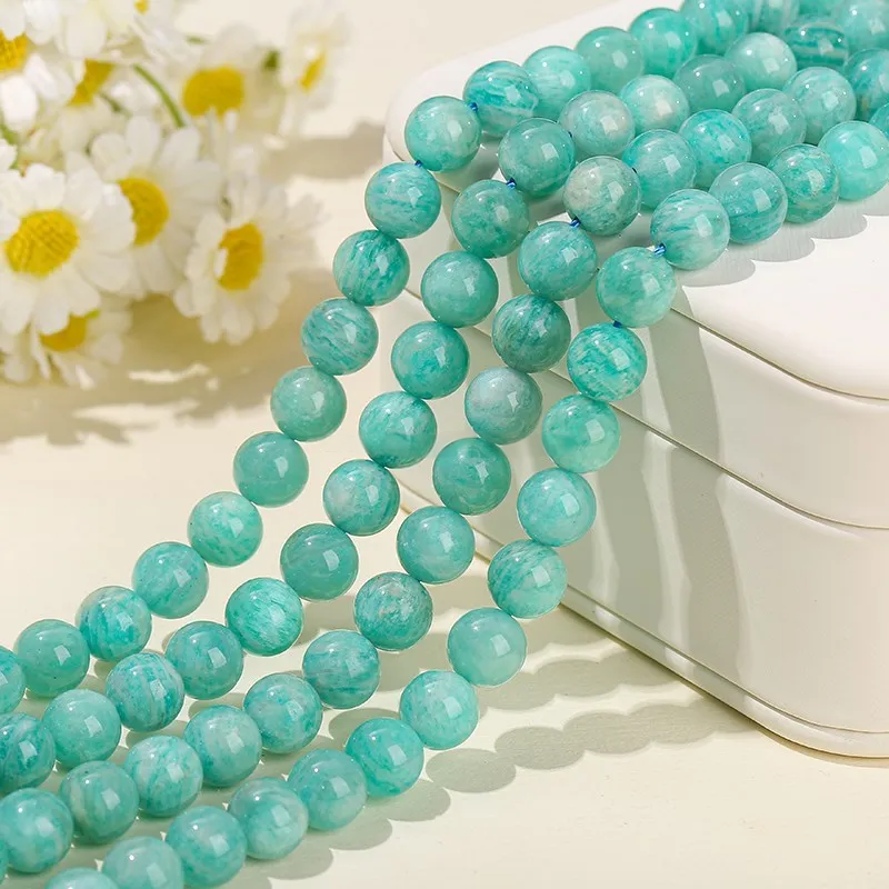 Perles en vrac Amazonite vert-bleu