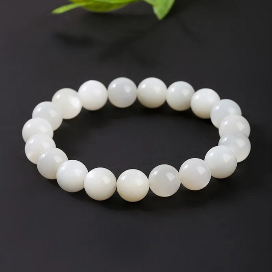 Bracelet en Pierre de Lune Blanche