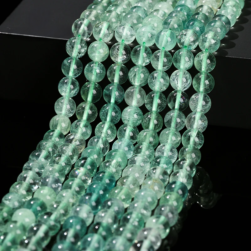 Perles en vrac de Fluorite Verte