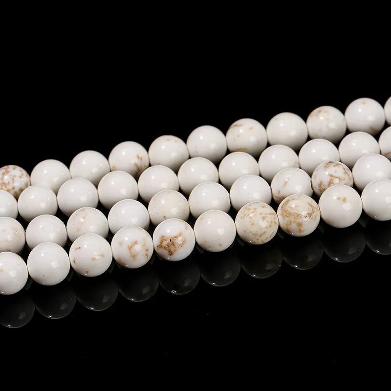 Perles en vrac de Magnésite blanche