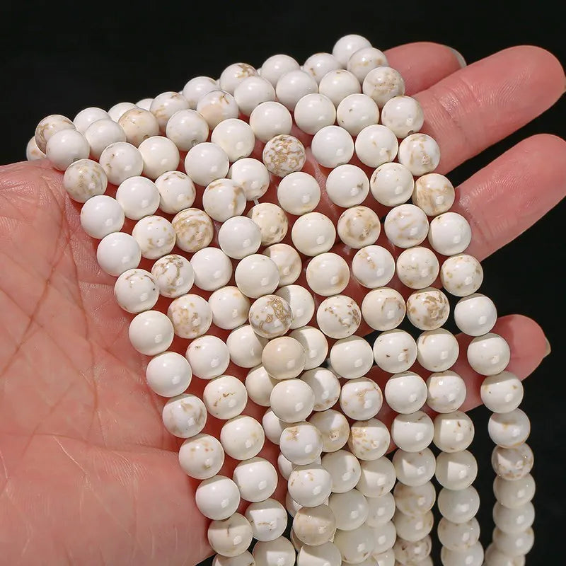 Perles en vrac de Magnésite blanche