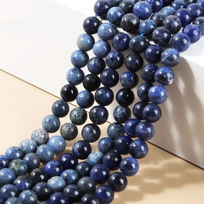 Perles en vrac de Sodalite Bleue