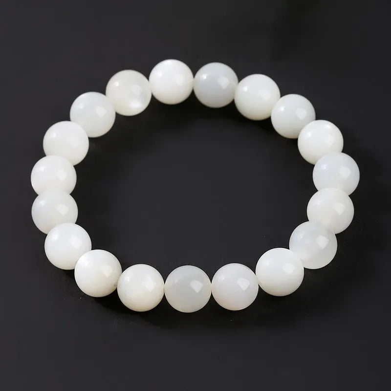 Bracelet en Pierre de Lune Blanche
