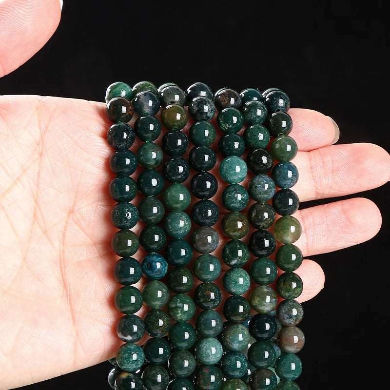 Perles vrac Agate Mousse