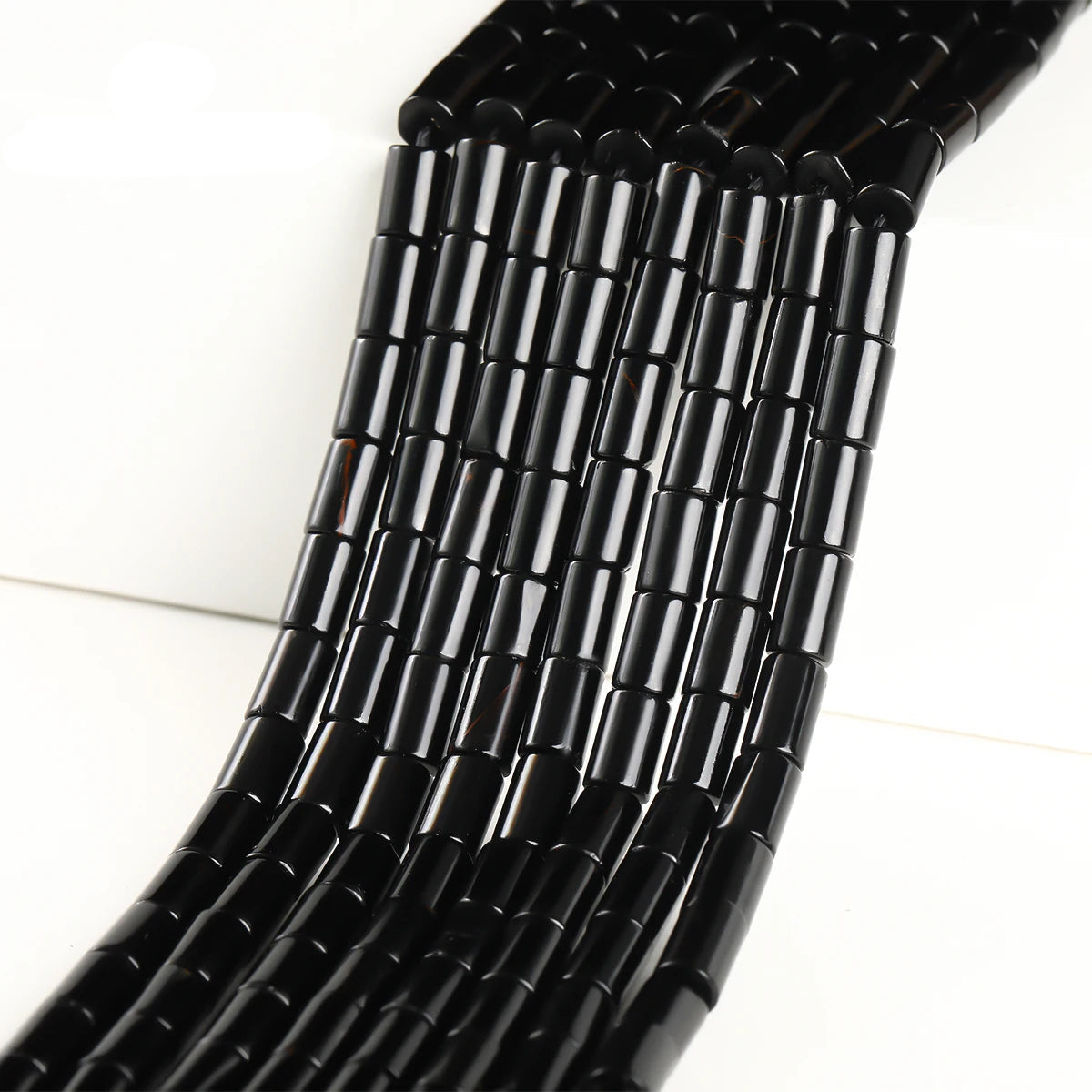 Perles en vrac de Tourmaline Noire