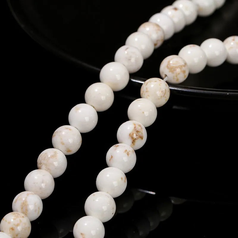 Perles en vrac de Magnésite blanche