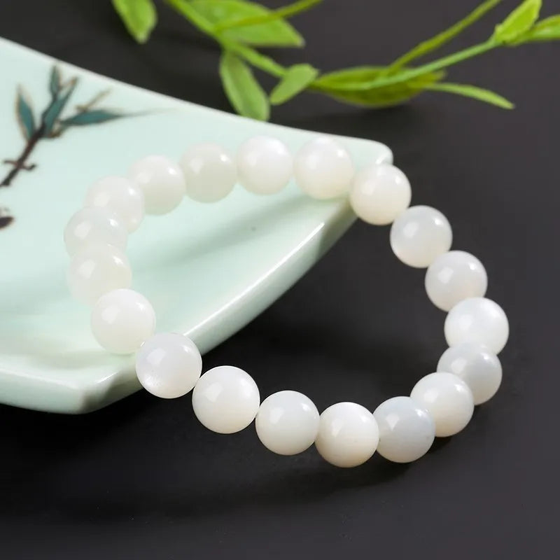Bracelet en Pierre de Lune Blanche