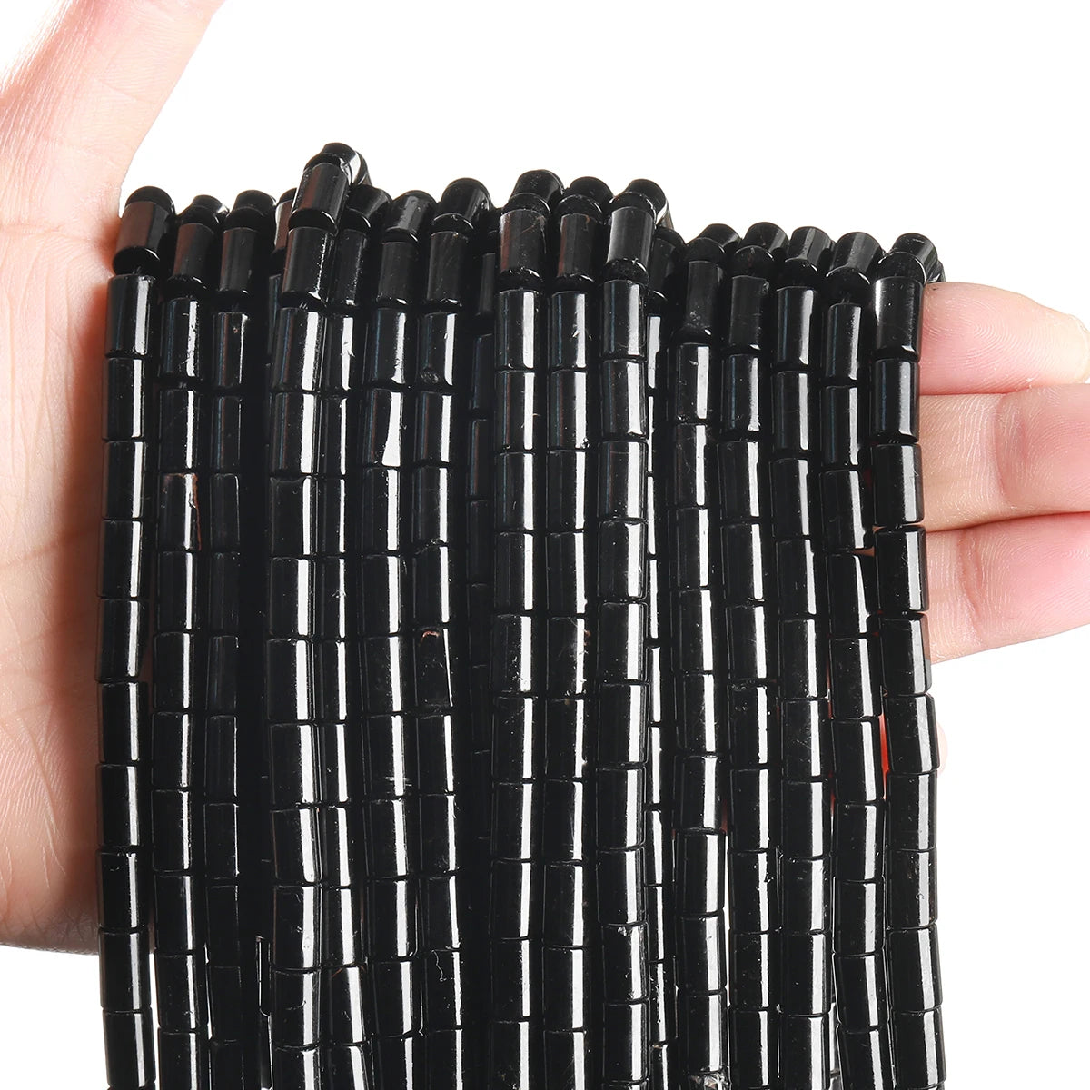 Perles en vrac de Tourmaline Noire
