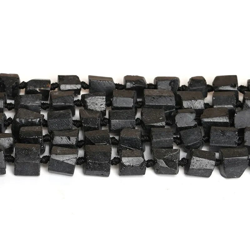 Perles en vrac de Tourmaline Noire Facettée
