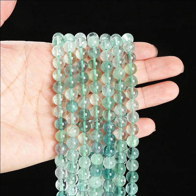 Perles en vrac de Fluorite Verte