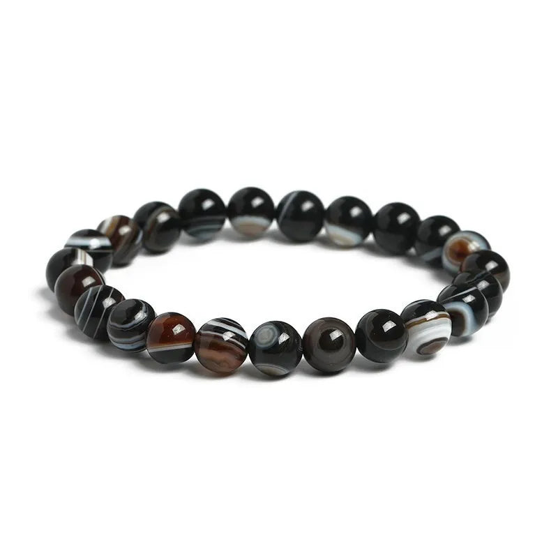 Bracelet Agate Noire