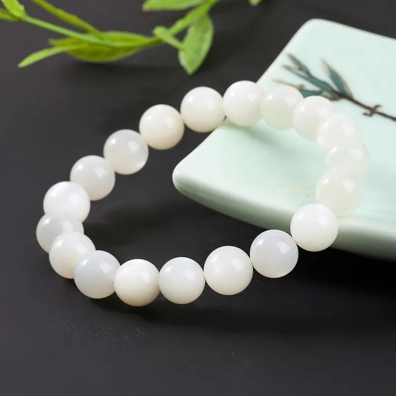 Bracelet en Pierre de Lune Blanche