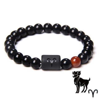 Bracelet Agate Onyx Noir - Signe Bélier