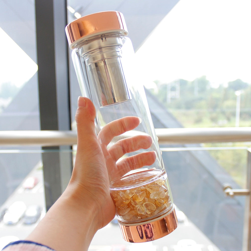 Bouteille Elixir de Citrine - Infuseur d'énergie