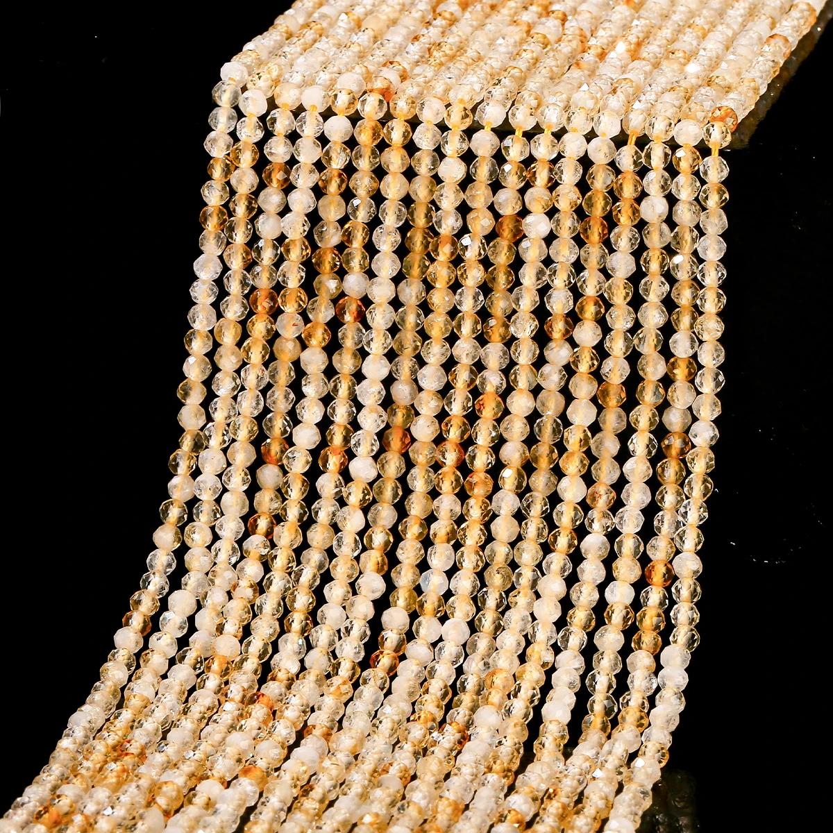 Perles en vrac facettées de Citrine