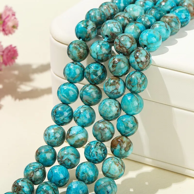 Perles en vrac de Turquoise Bleue