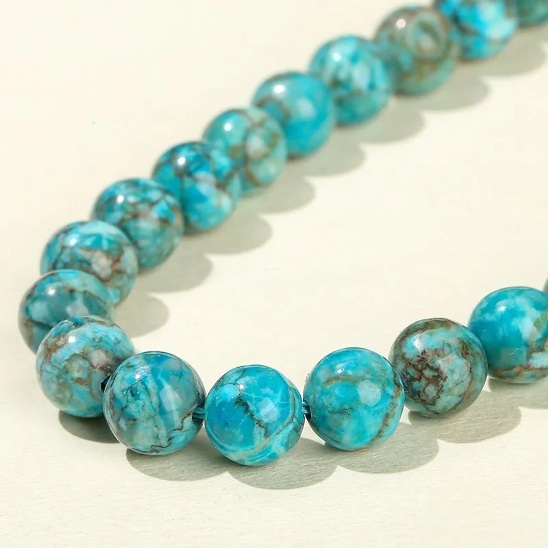 Perles en vrac de Turquoise Bleue