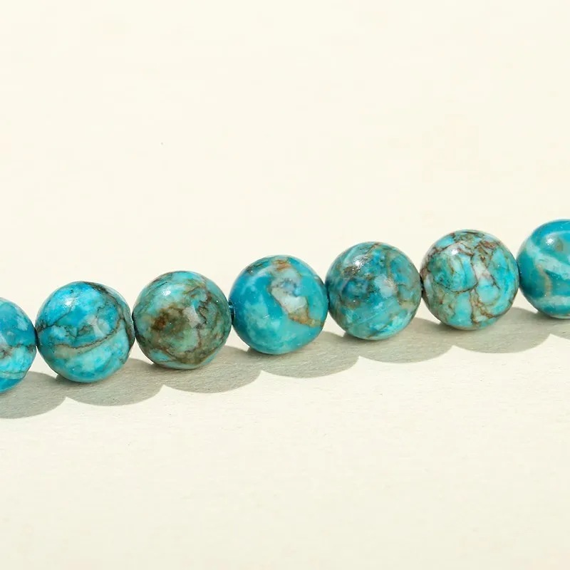Perles en vrac de Turquoise Bleue