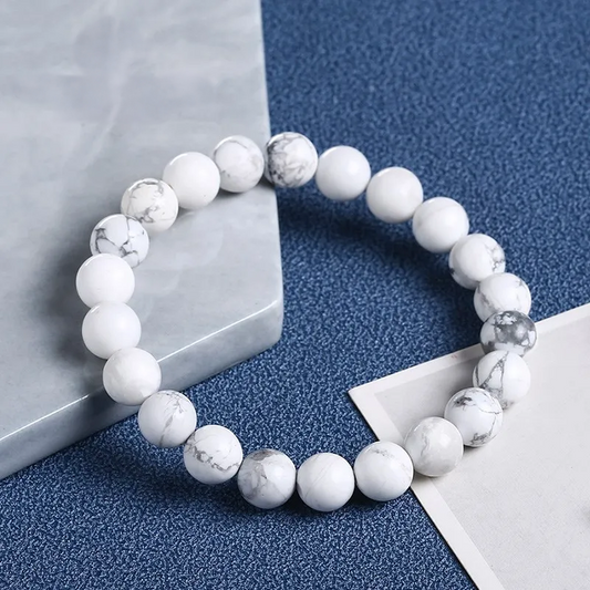 Bracelet Minimaliste en Howlite