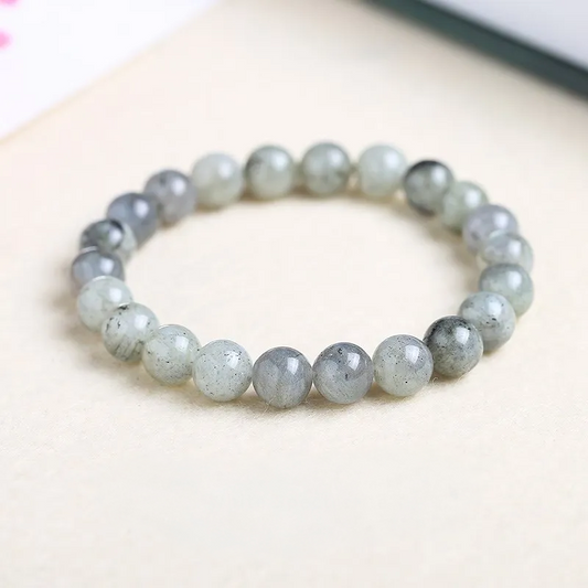 Bracelet en Labradorite Spectrolite Blanche