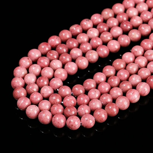 Perles en vrac de Rhodonite foncée