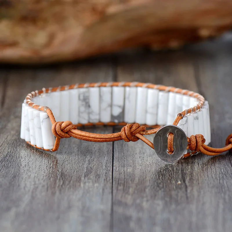 Bracelet Bohème en Howlite