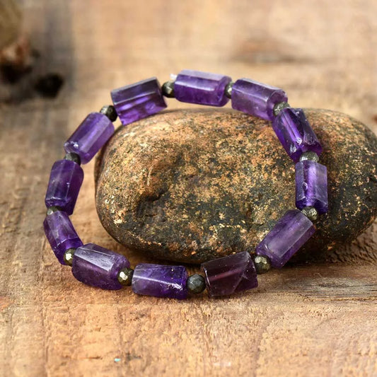 Bracelet Bohème en Améthyste