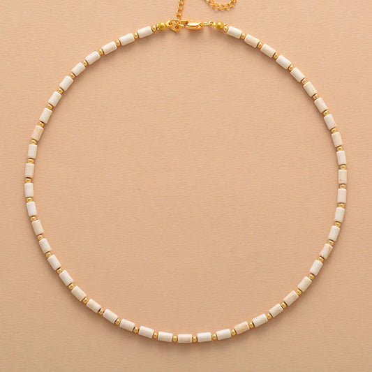 Collier Bohème en Howlite