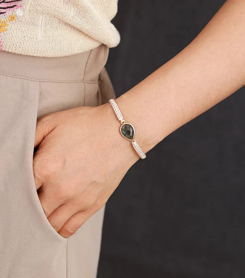 Bracelet Bohème en Labradorite
