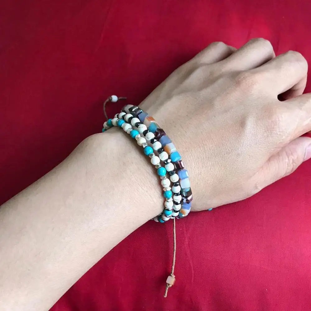 Bracelet Bohème en Turquoise