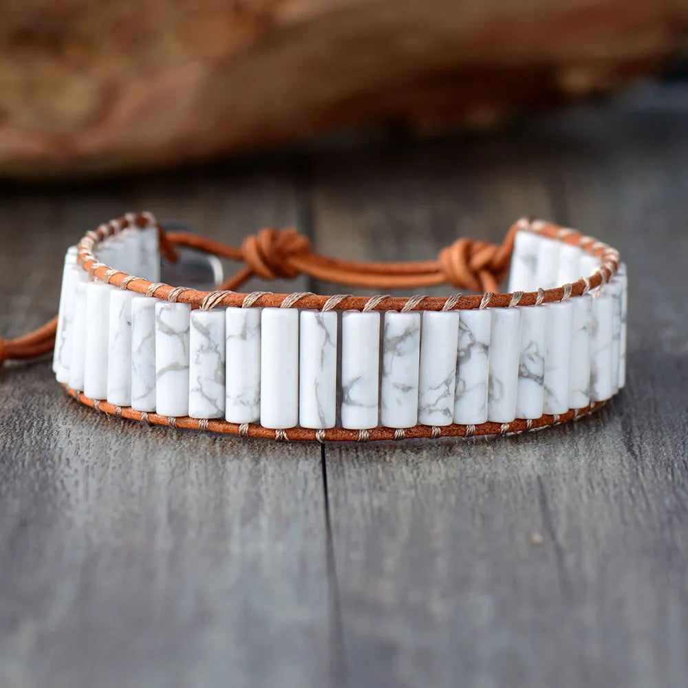 Bracelet Bohème en Howlite
