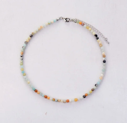 Collier fin en Amazonite