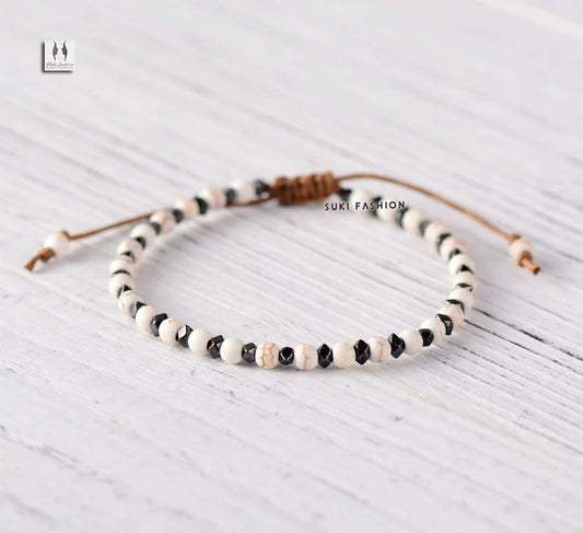 Bracelet Bohème en Howlite