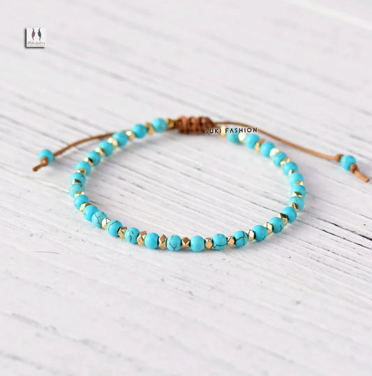 Bracelet Bohème en Turquoise
