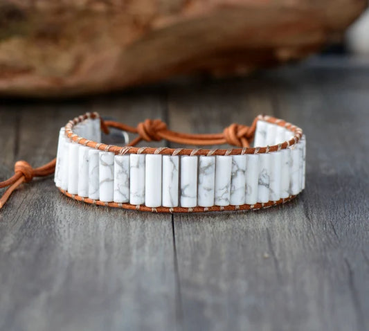 Bracelet Bohème en Howlite