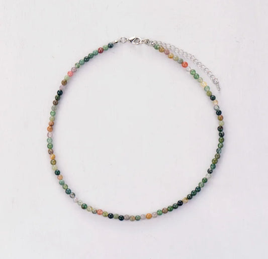 Collier fin en Agate Indienne