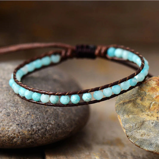 Bracelet Wrap en Amazonite