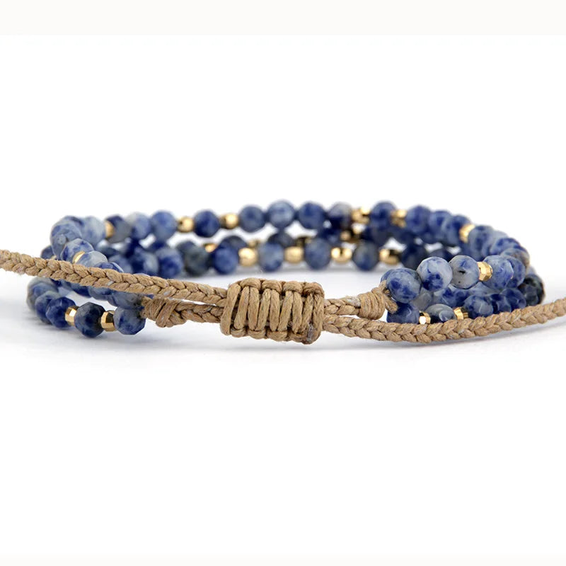 Bracelet Empilable en Sodalite Bleue