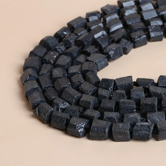 Perles en vrac de Tourmaline Noire Facettée