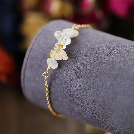 Bracelet Fin en Citrine