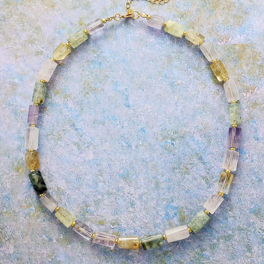 Collier Minimaliste en Mix Quartz
