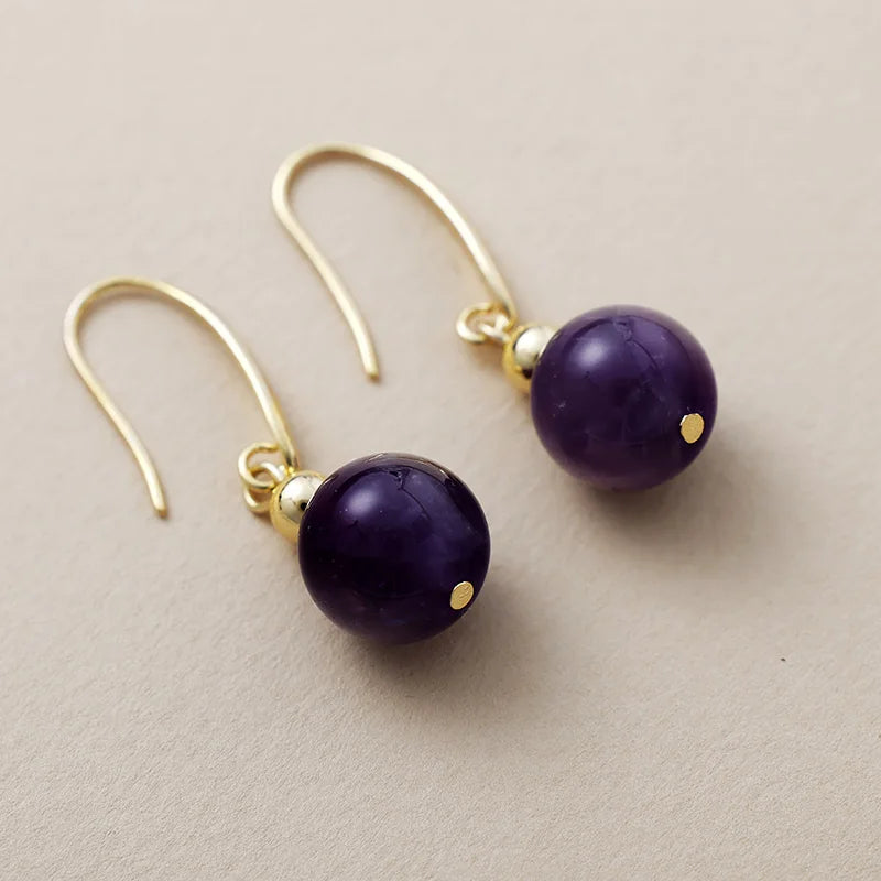 Ensemble Collier & Boucles d’oreilles Améthyste