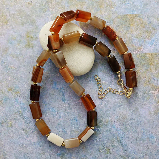 Collier Bohème en Agate