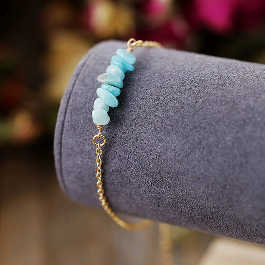 Bracelet Fin en Amazonite