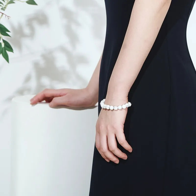 Bracelet Minimaliste en Howlite