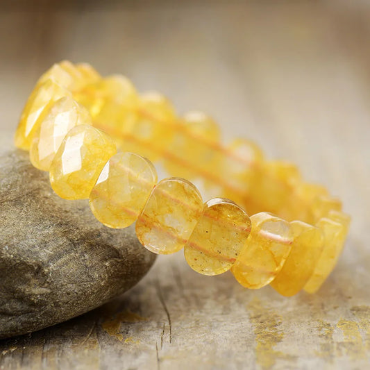 Bracelet Bohème en Citrine