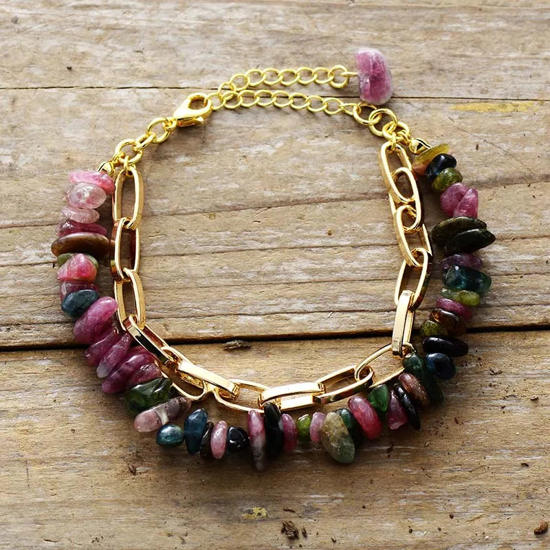 Bracelet Bohème en Tourmaline